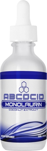 [BRSRMC32AB4AEGQ6] Monolaurin Liquid Extract 900 mg, 4.8 Oz Liquid, 158 Servings, Made in USA, Quick Absorption, Quality Potent Ingredients, Third-Party Tested, Non-GMO, GMP Certified, Cruelty-Free Products