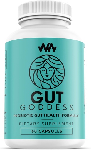 [BRSRMBANOYFQOFDF] Womens Gut Health Support Supplement | Female Probiotic Digestive Enzyme Vitamin | Papain Enzyme for Digestion Support | Gut Goddess