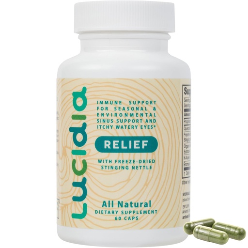 [BRSWIBYGBICAOFI7] Lucidia Quercetin with NAC, Bromelain, Reishi & Stinging Nettle - Immune Support & Seasonal Wellness - Practitioner Formulated, Non-Drowsy Supplement, 60 Capsules