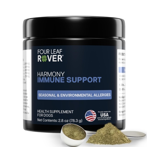 [BRSROEAOOB7GOCAY] Four Leaf Rover Harmony - Quercetin for Dogs, Seasonal Allergy Support