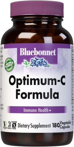 [BRSWIY32B5YAEDDG] BlueBonnet Optimum C Fórmula Capsules Vegetable, 180 Conde