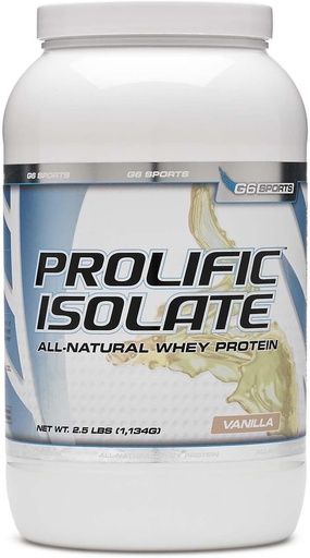 [BRSWIB35OUAWYCDC] STI G6 Sports Prolific Isolate Whey Protein - Vanilla 2.5 lb(s).