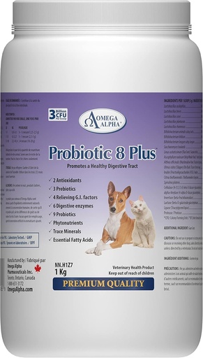 [BRSWGCAEAQOQ2CQ2] Probiotic 8 Plus Pet Probiotics | Enzymes & סיבים לחשיפה | תוספי צמחי מרפא טבעיים | Reduces Indigestion