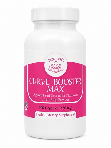 [BRSWG2QDCEFWA33H] Curve Booster Max Pure Aguaje Capsules for Women and Transgender 650 mg USA Made