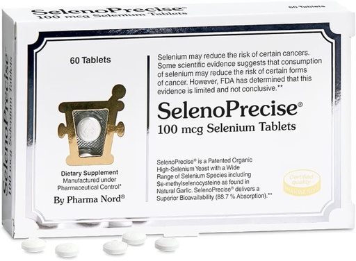 [BRSWYZDQBUOQOA33] SelenoPrecise ← Única Farmacéutica-Grado Orgánica Selenio Suplemento Silencio Garantizado 88.7% Absorción Silencioso Tiroides, Sistema Inmunitario, Protección de Prostata & Heart Health latitud Selenium 100 mcg tabs