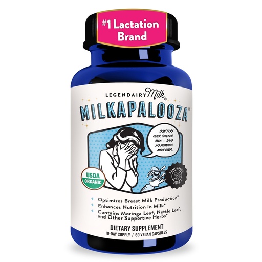 [BRSWGAQYCN4BYHT3] Legendairy Milk Milkapalooza Lactation Supplement for Breastfeeding Moms, Increase Breast Milk Supply with Organic Moringa, Fennel, Nettle, & Shatavari, Vegan Postpartum Essentials Fenugreek-Free 60ct