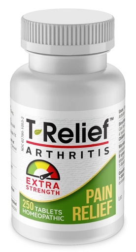 [BRSW2AAYPIPROFLD] MediNatura T-Relief Extra Strength Arthritis Arnica +12 Relieving Natural Medicines Help Ease Soreness Stiffness Aches & Pains Naturally for Women & Men - 250 Tablets