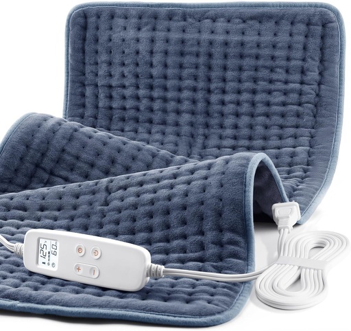 [BRSRMYIEAEMBO3A2] Heating Pad for Back Pain Relief, Extra Large 33 x 17, Portable Heating Pad for Shoulder, Neck, Cramp, Menstrual Pain, with Upgraded 6 Timer & 6 Temperature Controller