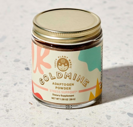 [BRSROEIDCUHWAF32] Goldmine Adaptogens Adaptogen Stress Support Powder Jar (1.38 Oz, 39 Grams),Aswagandha