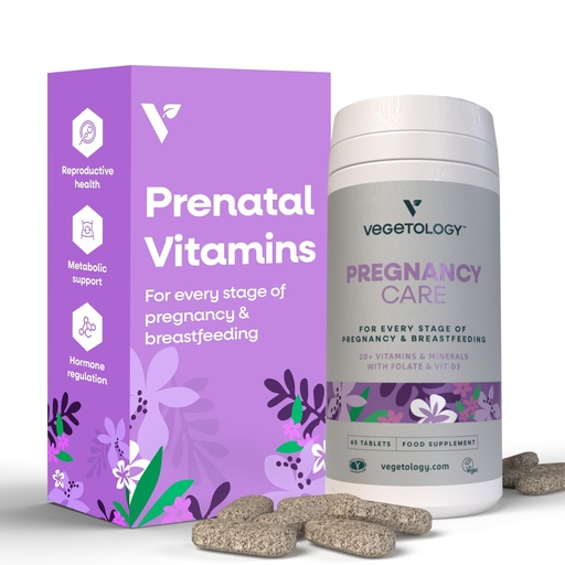 [BRSRMEI2CN5Q2FI6] VEGETOLOGY Pregnancy Vitamins for Women – Prenatal Vitamin & Postnatal Vitamins for Breastfeeding Moms w/20+ Vitamins, Folate & More – Vegan Prenatal Vitamins for Every Stage of Pregnancy (60 Ct)