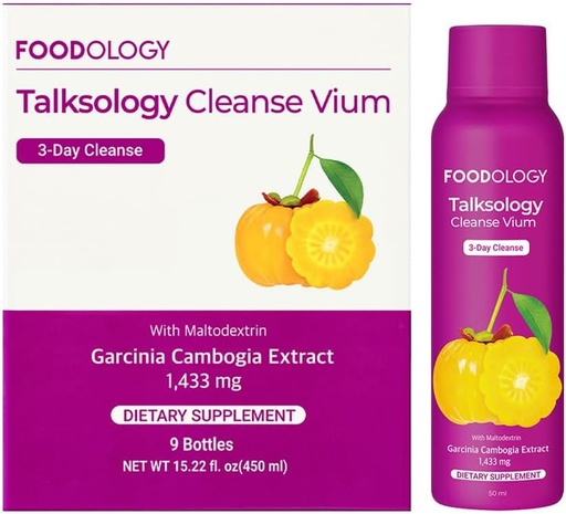 [BRSRMC33B4NQME32] FOODOLOGY Talksology Cleanse Vium (3 egun) - Garcinia Cambogia Extract Shots with Vitamin