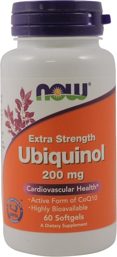 [BRSWI237B4IR2HTO] NOW Foods Ubichinol - 200 mg - 60 Softgels