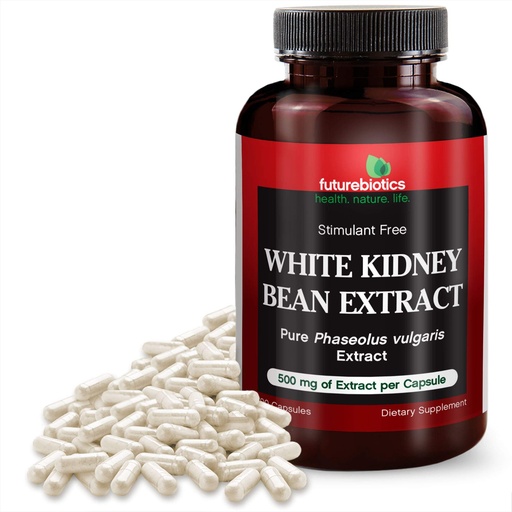 [BRSWIZYPAB7QMCTO] FutureBiotics White Kidney Bean Extract, 100 Count
