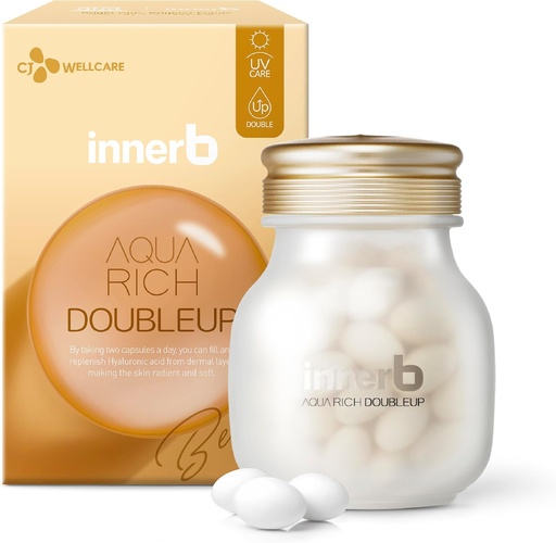 [BRSWG2YCDJ6GGDTV] CJwellcare Aquarich 500mg 56kapsle pro 4týdenní Aqua Rich Double Up (28 Služeb, 4 týdny) - Premium Korean Skincare dodatek pro vnitřní hydrataci