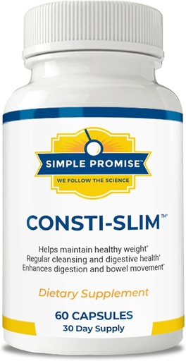 [BRSRMBL2OZ5GA2TZ] Simple Promise - Consti-Slim - Natural Digestive Health and Wellness Support – Promotes Healthy Enzyme Activity, 60 Capsules