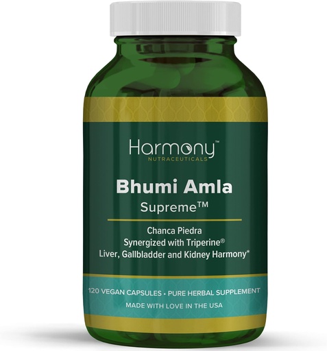 [BRSWGYI5OZYW23TB] Bhumi Amla Supreme - Chanca Piedra – Harmony Nutraceutical Highest Potency, Maximum Bioactivity, Pure Herbal Supplement for Liver, Gallbladder & Kidney