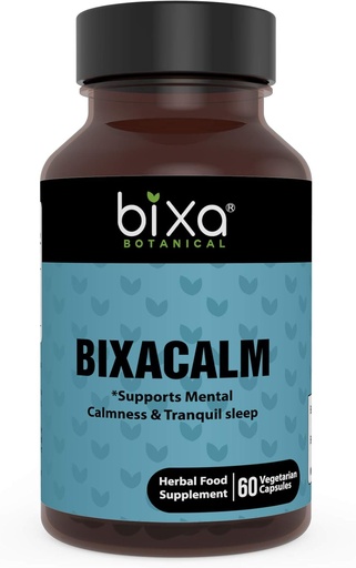 [BRSWGFAQBEPAMFLH] bixa BOTANICAL Bixacalm Capsules,60 Veg Capsules (450 mg) Ashwagandha Extract & Valerian Extract for Sleep