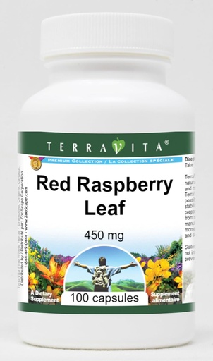 [BRSWI2QRPMAQ4ADY] Red Raspberry Leaf - 450 mg (100 Capsules, ZIN: 511172)