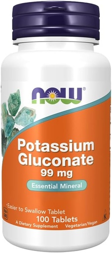 [BRSWIYTQA4NBGCLC] Now Foods Potassium Gluconate, 100 CT