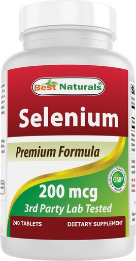 [BRSWIGQQAQNQIHTG] Best Naturals Selenium 200 mcg Supplement, 240 Count