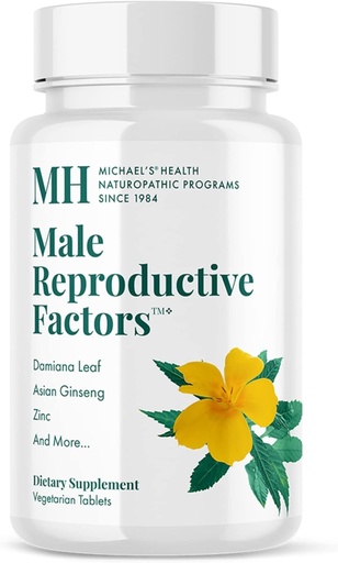 [BRSWIEINDN7WIELU] MICHAEL'S Health Naturopathic Programs Male Reproductive Factors - 60 Vegetarian Tablets - Nutrients to Support Male Fertility - Kosher - 20 Servings