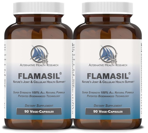 [BRSWYFQFOYARQETK] Flamasil™ (2 Pack)- for Healthy Inflammation Response* | Multi-Herbal Pain Reliever* and Joint Aid | Bio-Enhanced Turmeric, Boswellia, Resveratrol, and More | 13-in-1 Superfood Antioxidants