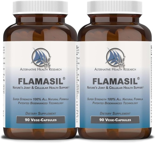 [BRSWYFQFOYARQETK] FlamasilTM (2 Pack)- for Healthy Inflammation Response* ← Multi-Herbal Pain Reliever* y Joint Aid ¦ Bio-Enhanced Turmeric, Boswellia, Resveratrol, and More TEN 13-in-1 Superfood Antioxidants