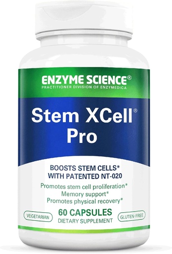 [BRSWKGDRDIDQ2FDI] Enzyme Science, Stem XCell Pro, Antioxidant Support for Cellular & Immune Health, Stem Cell Health Supplement, 60 Capsules