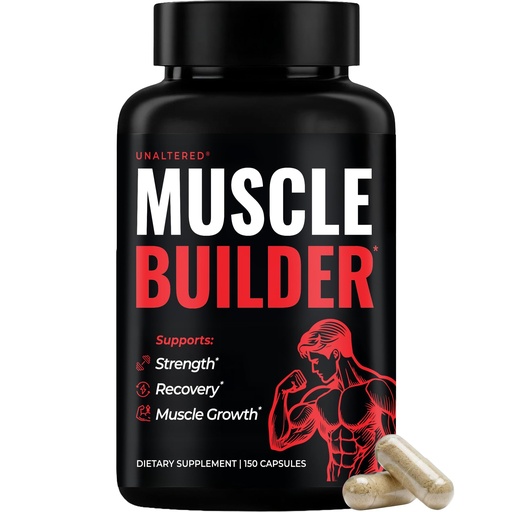 [BRSWYCYTPMPWG33A] UNALTERED Anabolic Muscle Builder for Men - Growth, Size, Strength - Natural Muscle Building Supplement & Energy Booster - Tribulus Terrestris, Ginseng, Vitamin D3, Ashwagandha - 150 Capsules