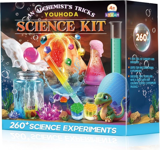 [BRSROGAPAEGQKFDP] 260+ Science Experiments - Over 120 pcs Science Kits for Kids Age 5-7-9-12, Boys Girls Pre School Chemistry Set & STEM Learning Educational Toys, Birthday Gifts Christmas Stocking Stuffers for Kids