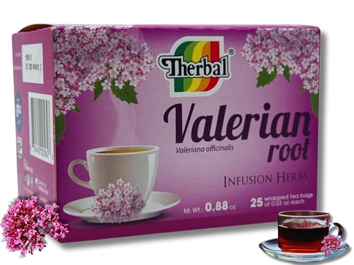 [BRSWYFI2BB4GGAY3] VALERIAN ROOT TEA 25 BAGS 1 G. EACH TE DE VALERIANA Exp 09/2023 or later