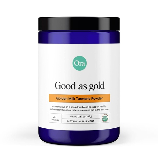 [BRSWGGL6C4CBG2QZ] Ora Organic Golden Milk Powder - Ayurvedic Turmeric Powder with Organic Adaptogens - Ashwagandha, Reishi and Ginger | Organic, Gluten-Free, Soy-Free, Vegan, Non-GMO - Maple & Vanilla, 30 Servings