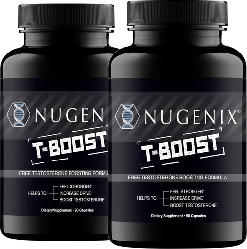 [BRSROBQNOEBGA2DF] Nugenix T Boost - Free Testosterone Booster Supplement for Men, 180 Count
