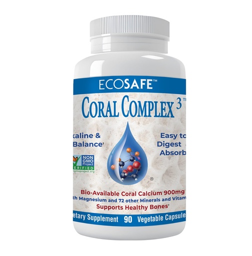 [BRSWIBI7OUGRACLM] Coral Complex 3 Calcium Supplement Vitamin D3 & Magnesium – 900 mg Bioavailable Coral Calcium for Bone Strength, Joint Support & pH Balance – Trace Minerals, Non-GMO, 300 Veg Capsules