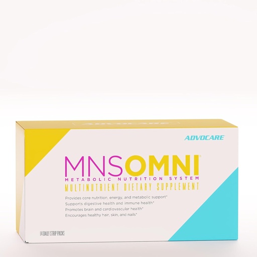 [BRSRMZYPCN5QOALL] AdvoCare MNS Omni - Premium Dietary Supplement to Support Immune, Digestive & Cardiovascular Health* - Aids Healthy Hair, Nails & Skin* - Contains Vitamins & Probiotics - 14 Daily Strip Packs