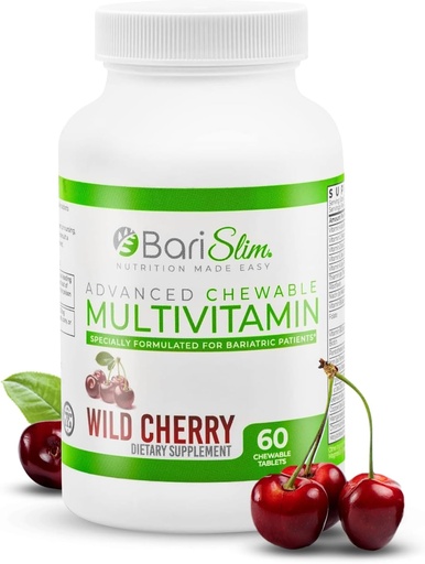[BRSWYGI3PJ7A42A4] BariSlim Comprimés de multivitamines bariatriques à croustillant avancé - Vitamine bariatrique et supplément pour la chirurgie bariatrique post-opératoire, y compris le pont gastrique et la Manche gastrique.