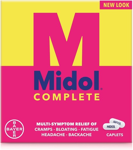 [BRSWIZT5CF4BGCA7] Midol Complete Caplets, 24-Count (Pack of 2), Packaging May Vary