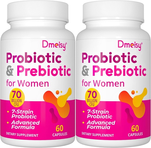 [BRSRAZTQBMIAKCLA] Vaginal Probiotics, 70 Billion CFU Probiotics for Women, 13-in-1 Womens Probiotic & Organic Prebiotics for Vaginal, Urinary, pH Balance, Immune, Gut & Digestive, Bloating Health - 4 Months Supply