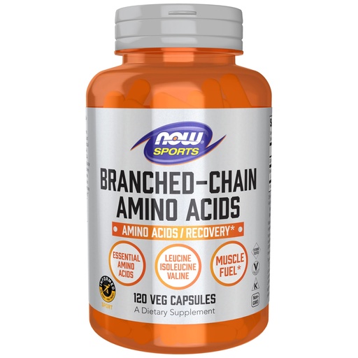[BRSWIY32BQIRMD3A] NOW Foods Sports Nutrition, Branched Chain Amino Acids, With Leucine, Isoleucine and Valine, 120 Veg Capsules