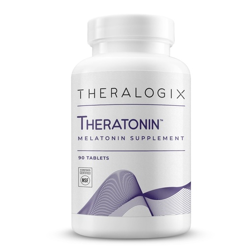 [BRSWGEIROQHQK2A4] Theralogix Theratonin Melatonin Supplement - 90-Day Supply - Sleep Support Supplement - Melatonin to Aid a Good Night's Sleep - Supplement for Women to Support Fertility - NSF Certified - 90 Tablets