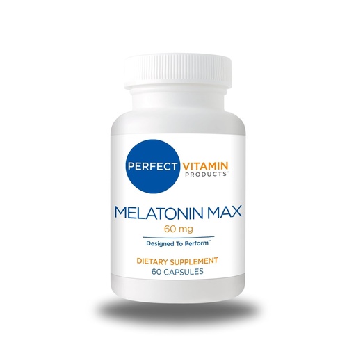 [BRSWECQZO57GEYI7] 60mg Extra Strength Melatonin MAX - High Dosage Melatonin, Vegan, Non-GMO, Gluten-Free (1-Pack)
