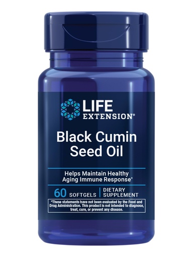 [BRSWI2YMOQNBW2DA] Life Extension Black Cumin Seed Oil, Black Cumin, Immune Health Support, Whole-Body Health, Healthy Aging, Gluten Free, Non-GMO, 60 softgels