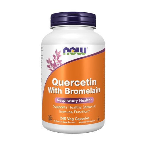 [BRSWIYADBUBGYHDU] NOW Foods Supplements, Quercetin with Bromelain, Balanced Immune System*, 240 Veg Capsules
