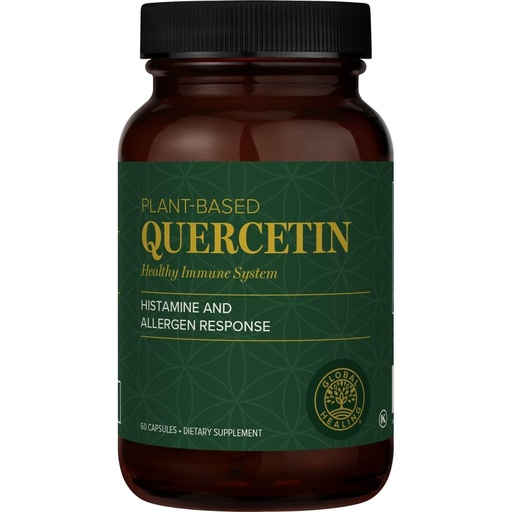 [BRSWYGLQAACA2ETL] Global Healing Center Quercetin 250 mg Supplement to Support Immune System, Includes QuerceFIT Without Bromelain & Zinc (60 Capsules)
