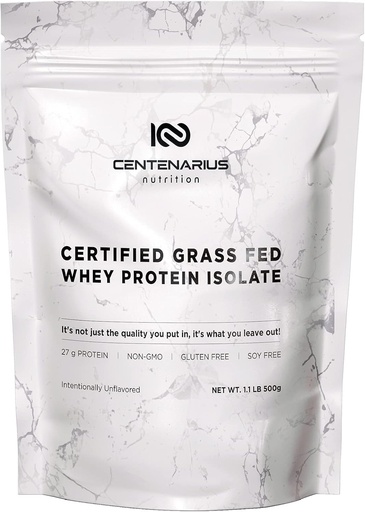 [BRSWYCAHCQHRQDL3] Centenarius Nutritie Iarba Fed Proteina Whey Pulbere nearomatizata 500g cu aminoacizi naturali pentru cresterea musculara optimizata, recuperare si eficienta - Rece-filtrate, fara aditivi sau hormoni