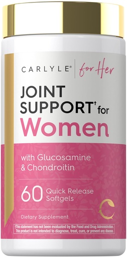 [BRSRGZQHA4PBEGY3] Carlyle Joint Support for Women | 60 Softgels | Complex with Omega-3 and Collagen Peptides | Non-GMO, Gluten Free