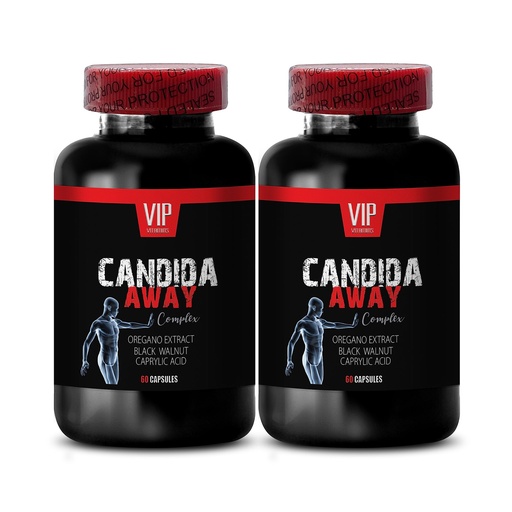 [BRSRO2T3OUHAODT4] arabinogalactan, gut flora supplement, aloe vera leaf powder organic - CANDIDA AWAY COMPLEX - oregano oil capsules, wormwood supplement capsules, immune booster, candida support - 2 Bottle 120 Caps