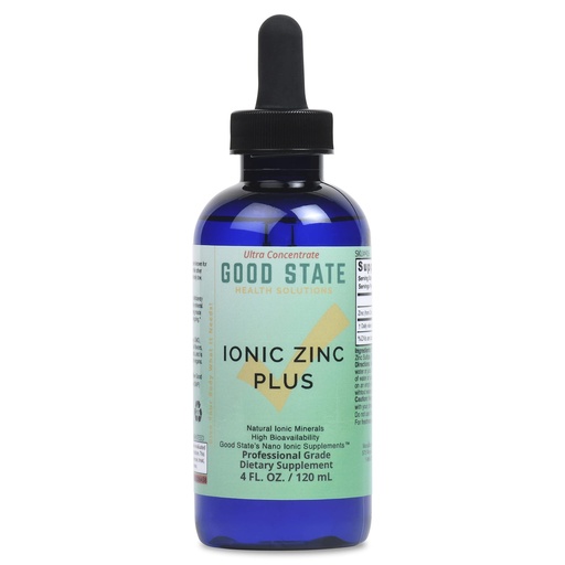 [BRSWGHT2AUIWG3L2] Good State | Liquid Ionic Zinc Plus - Ultra Concentrate (10 Drops Equal 15 mg - 200 Servings per Bottle)