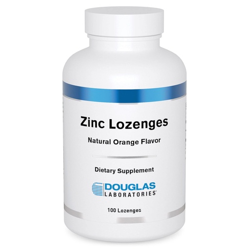 [BRSW2FQCA4GQ2AL4] Douglas Laboratories Zinc Lozenges | Support for Immune Function* | 100 Lozenges | Natural Orange Flavor