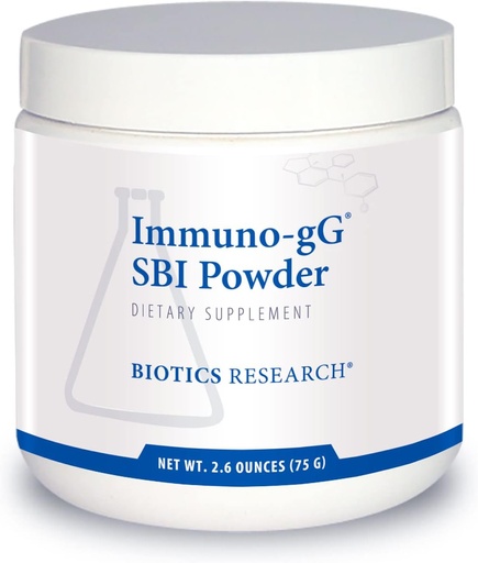 [BRSWIHIIC55GAG3I] Biotics Research Immuno-gG SBI Powder Easy-to-Mix Powder Formula, Ultimate IgG, Complete Gut Health and Immune Support, Dairy Free, Immunoglobulin Concentrate - 2.6 Oz